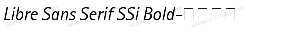 Libre Sans Serif SSi Bold字体转换